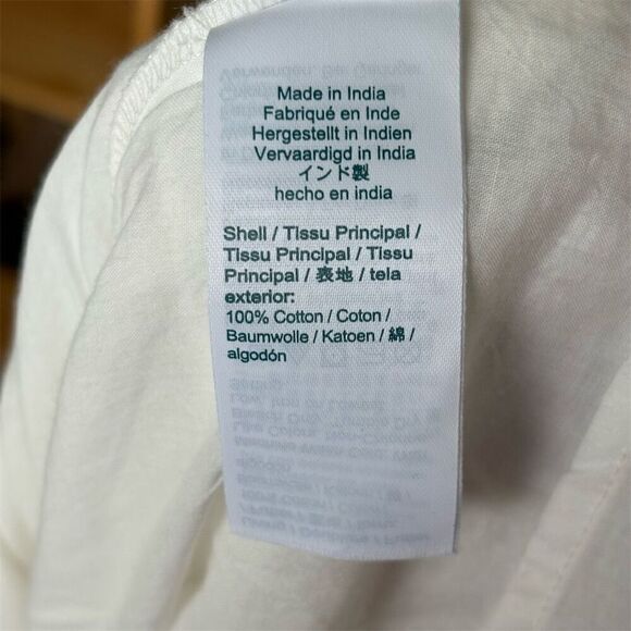 J. Crew Women's Puff-Sleeve Wrap Dress White Knee Length Size M - Picture 9 of 9